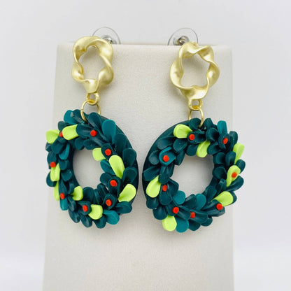 Christmas Jewelry Multi-style Polymer Clay Earrings