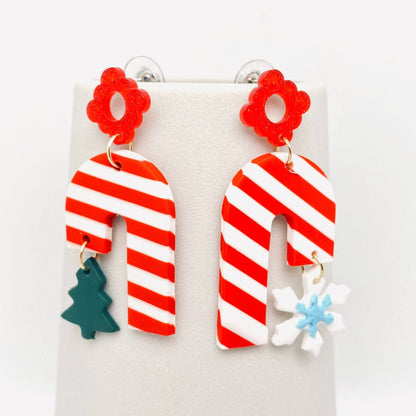 Christmas Jewelry Multi-style Polymer Clay Earrings