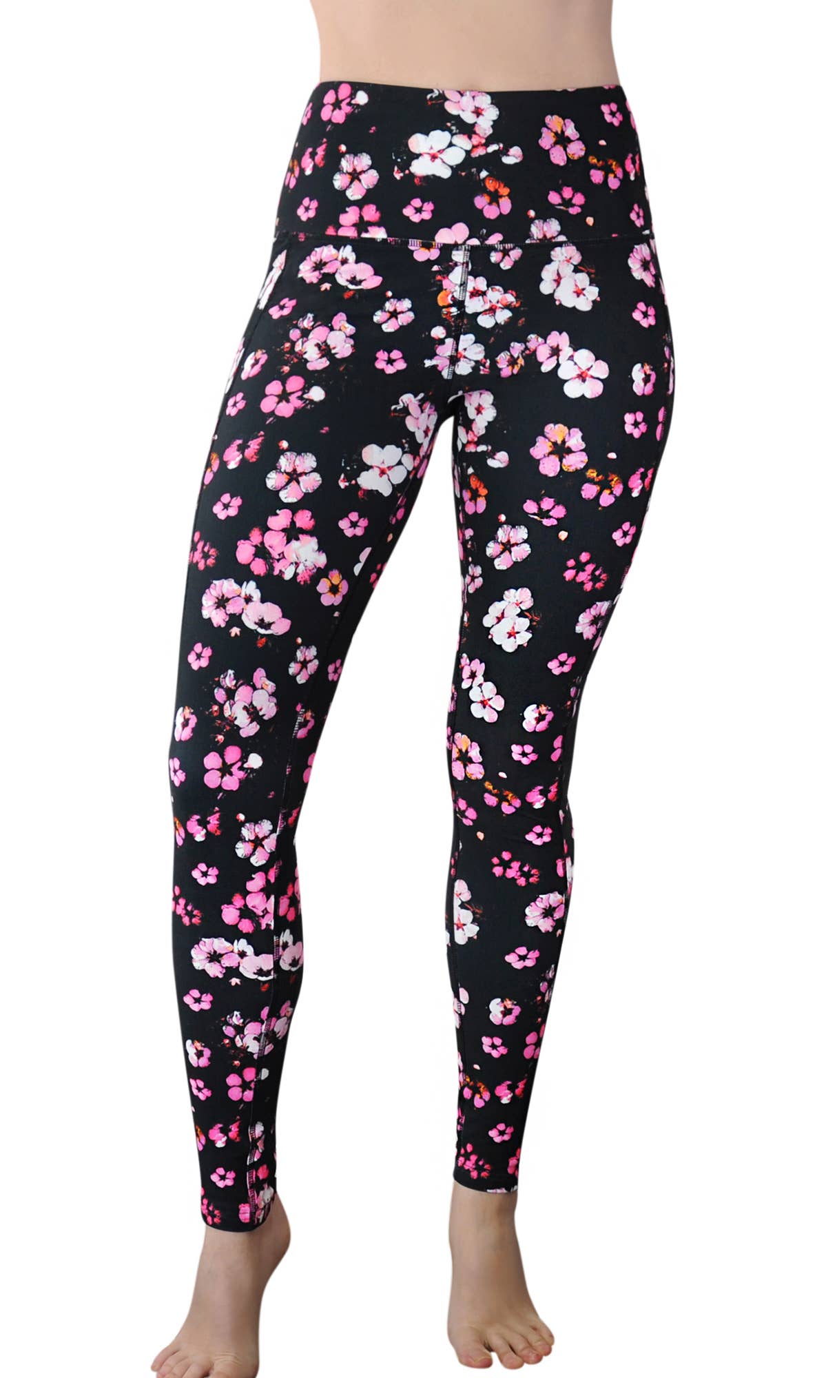 "Very Cherry" Printed High Waist Pocket Leggings, Yoga Pants